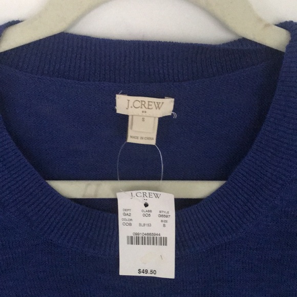 J crew NWT blue top never worn - Picture 2 of 4